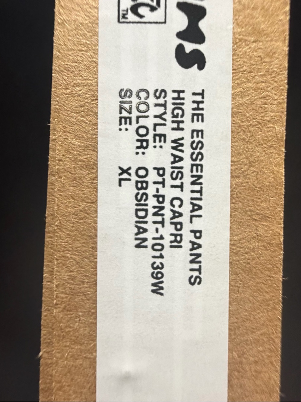 Skims The Essential Pants High Waist Capri - Obsidian (Black) size XL NWT! - Picture 2 of 3